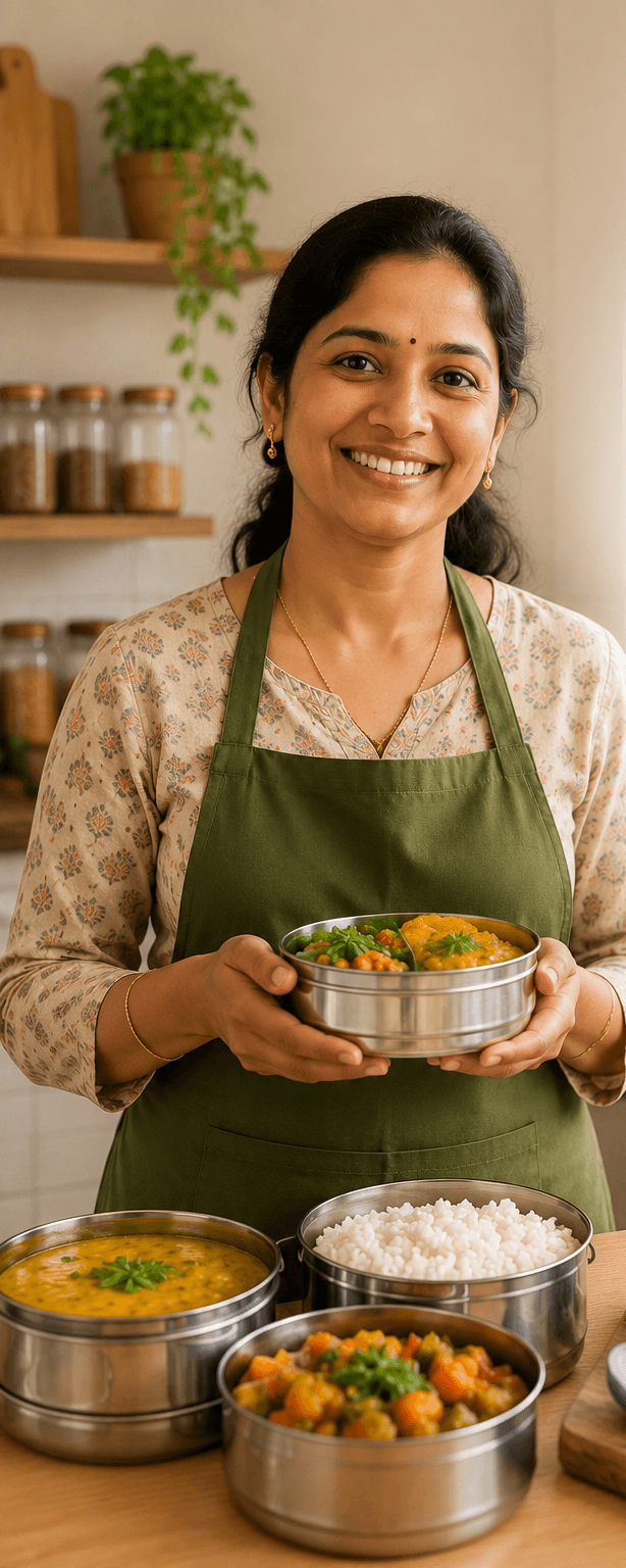 Empowered female home cook